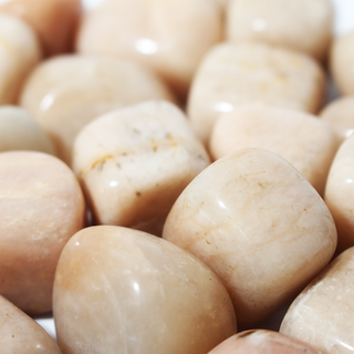 Cream Moonstone Tumbled Stones from Stonebridge Imports