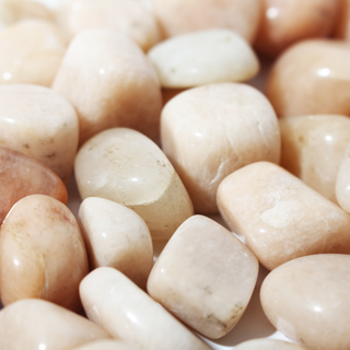 Cream Moonstone Tumbled Stones from Stonebridge Imports