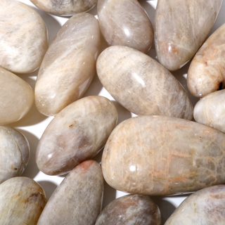 Gray Moonstone Tumbled Stone    from Stonebridge Imports