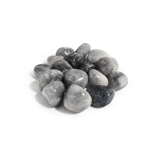 Gray Quartz Tumbled Stones Large from Stonebridge Imports