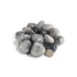 Gray Quartz Tumbled Stones from Stonebridge Imports