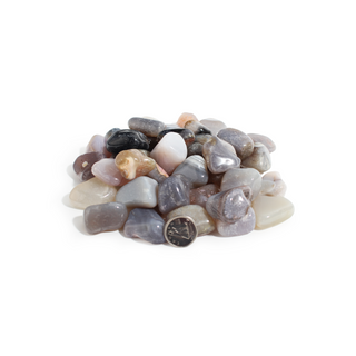 Gray Quartz Tumbled Stones from Stonebridge Imports