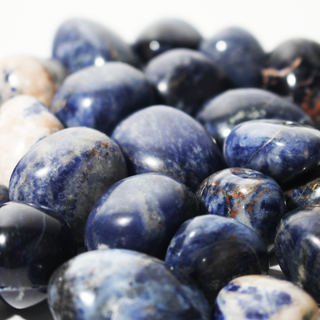 Sodalite B Tumbled Stones - India from Stonebridge Imports