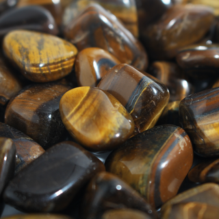Tiger Eye Gold Tumbled Stones - Brazil