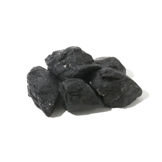 Black Tourmaline Tumbled Stones A - Free Form - 1lb X-Large from Stonebridge Imports