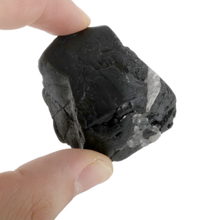 Black Tourmaline Tumbled Stones A - Free Form - 1lb from Stonebridge Imports