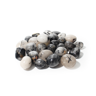 Tourmalinated Quartz Tumbled Stones from Stonebridge Imports