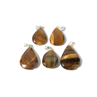 Tiger Eye B Drop Pendant - Pack of 5    from Stonebridge Imports