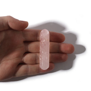 Rose Quartz A Pointed Massage Wand - Small #2 - 2 1/2" to 3 1/2"    from Stonebridge Imports