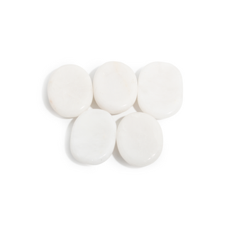 White Agate Worry Stone - 5 Pack from Stonebridge Imports