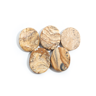 Picture Jasper Worry Stone - 5 Pack from Stonebridge Imports