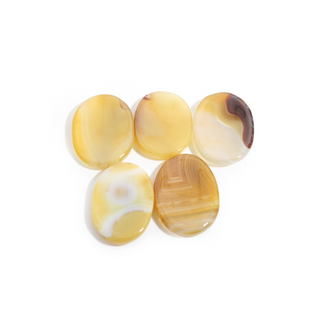 Yellow Onyx Worry Stone - 5 Pack from Stonebridge Imports