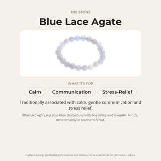Agate Blue Lace Bracelet from Stonebridge Imports