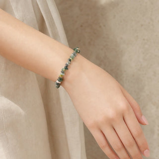 Agate Green Moss Chip Bracelet from Stonebridge Imports