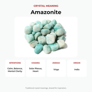 Amazonite A Tumbled Stones - India from Stonebridge Imports