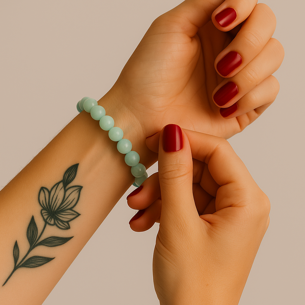 Amazonite Round Bracelets – Stonebridge Imports