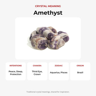 Amethyst Chevron A Tumbled Stones from Stonebridge Imports