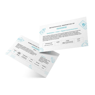 Stone Meaning Cards - Aquamarine - 10 Pack from Stonebridge Imports