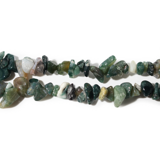 Moss Agate Bead Strand