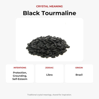 Black Tourmaline Tumbled Stones - Mini from Stonebridge Imports