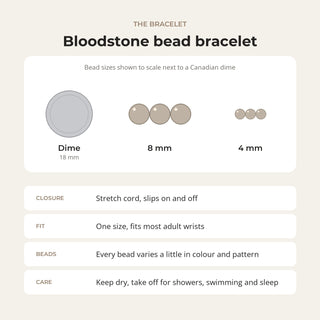 Bloodstone Round Bracelet from Stonebridge Imports
