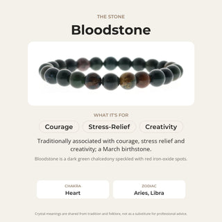 Bloodstone Round Bracelet from Stonebridge Imports