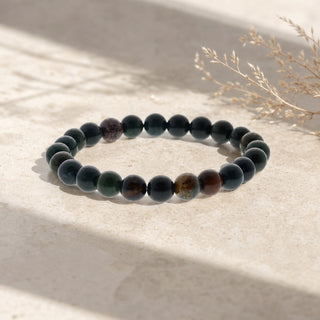 Bloodstone Round Bracelet from Stonebridge Imports