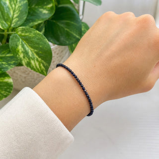Blue Goldstone Bracelet - 2-3mm from Stonebridge Imports
