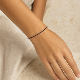 Blue Goldstone Bracelet - 2-3mm from Stonebridge Imports