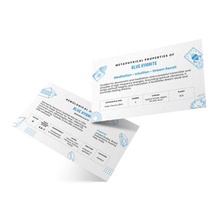 Stone Meaning Cards - Blue Kyanite - 10 Pack from Stonebridge Imports