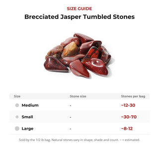 Brecciated Jasper Tumbled Stones from Stonebridge Imports