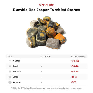 Bumble Bee Jasper Tumbled Stones from Stonebridge Imports