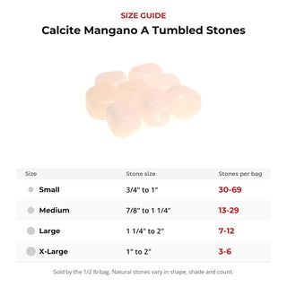 Calcite Mangano A Tumbled Stones from Stonebridge Imports