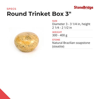 Round Trinket Box 3" - specifications