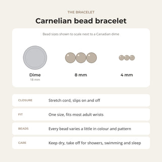 Carnelian A Round Bracelet from Stonebridge Imports