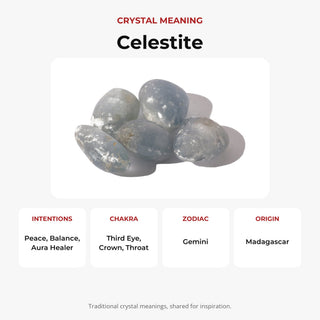 Celestite B Tumbled Stones from Stonebridge Imports
