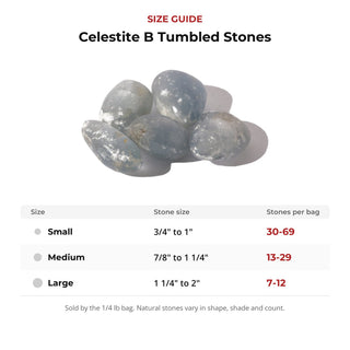 Celestite B Tumbled Stones from Stonebridge Imports