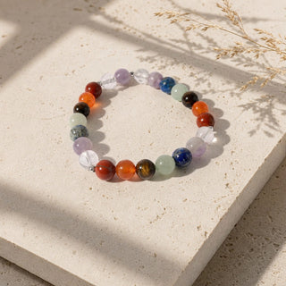 Chakra Stones Round Bracelet - 8mm from Stonebridge Imports