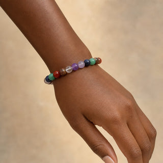 Chakra Stones Bracelet - 8mm from Stonebridge Imports