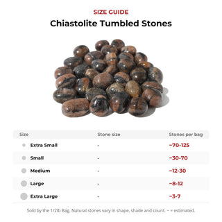 Chiastolite Tumbled Stones from Stonebridge Imports