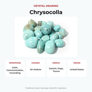 Chrysocolla Light A Tumbled Stones - Peru from Stonebridge Imports