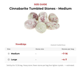 Cinnabarite Tumbled Stones - Medium from Stonebridge Imports