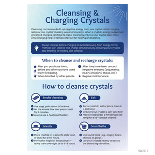 Cleansing and Charging Crystals side 1: when to cleanse, plus smoke, salt, selenite and sound bath methods