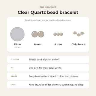 Clear Quartz Bead Bracelet from Stonebridge Imports