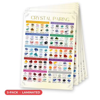 Crystal Pairing QuickStudy Guide laminated 5-pack, double-sided 160 x 240 mm