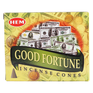 Good Fortune Hem Incense Cones - 10 Pack from Stonebridge Imports