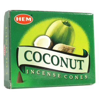 Coconut Hem Incense Cones - 10 Pack from Stonebridge Imports