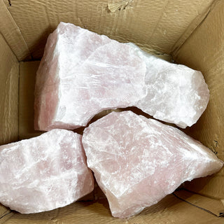 Rose Quartz E Chunk #5 - 20kg Box from Stonebridge Imports