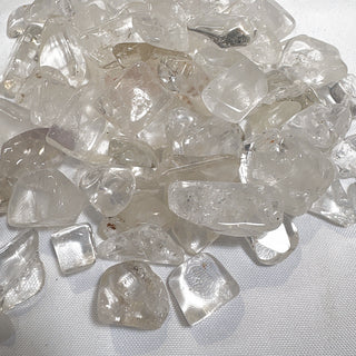 Clear Quartz B Tumbled Stones - Semi-Polished (Assorted) from Stonebridge Imports