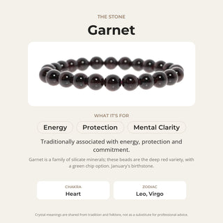 Garnet Bead Bracelet from Stonebridge Imports